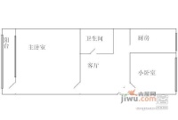 北京有色金属研究总院北院新小区2室1厅1卫59㎡户型图