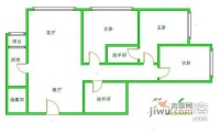 满庭芳园3室1厅1卫154㎡户型图