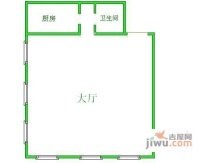 当代青云1室1厅1卫74㎡户型图