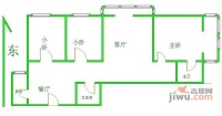 当代青云3室2厅2卫户型图