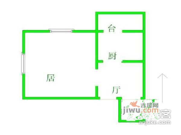 太平路西里小区2室1厅1卫73㎡户型图