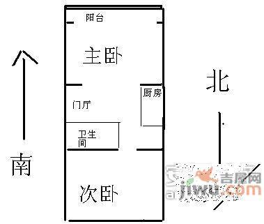 太平路西里小区2室1厅1卫73㎡户型图