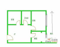 太平路西里小区1室1厅1卫48㎡户型图