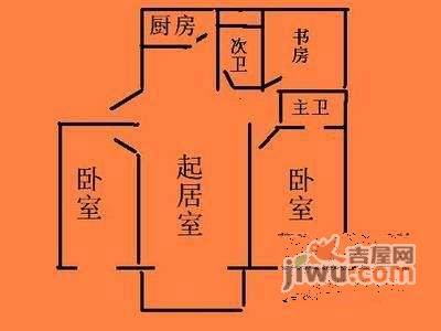 小井润园2室1厅1卫117㎡户型图