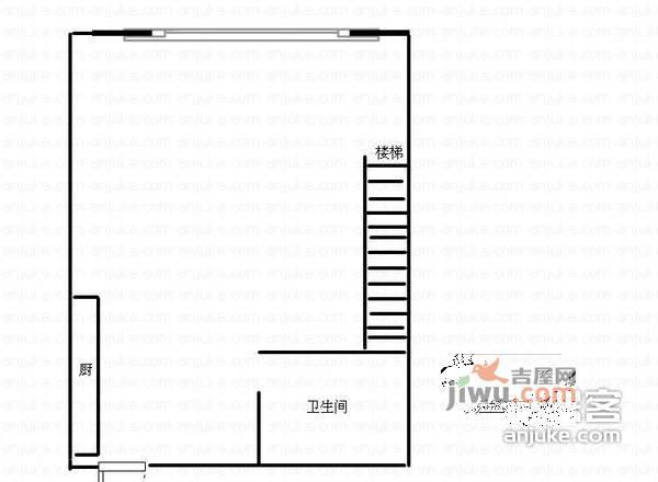 亿城天筑1室1厅1卫46㎡户型图