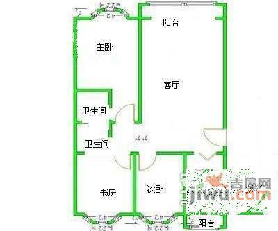 南宫雅苑3室1厅1卫103㎡户型图