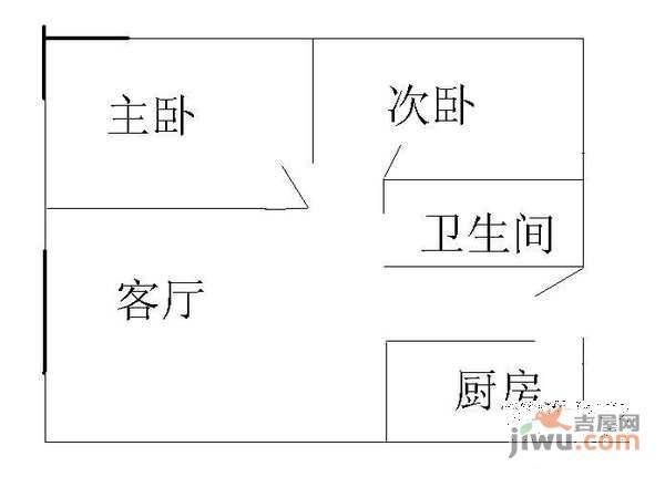 丽泽雅园2室1厅1卫118㎡户型图