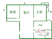 丽泽雅园3室2厅1卫126㎡户型图