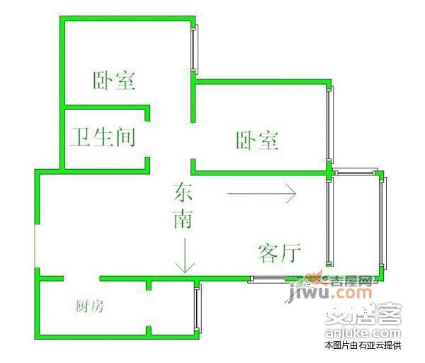 丽泽雅园3室1厅2卫112㎡户型图