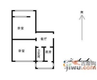 蒲黄榆一里2室1厅1卫56㎡户型图