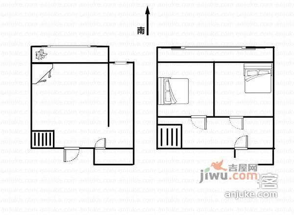 长安新城吟月园2室2厅2卫户型图