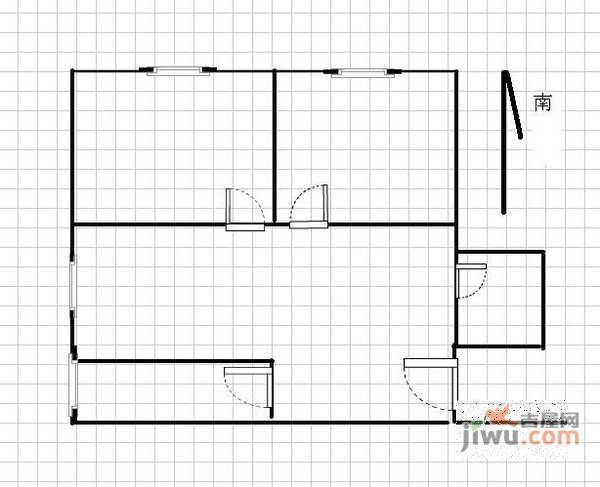 大成里居住区2室1厅1卫78㎡户型图