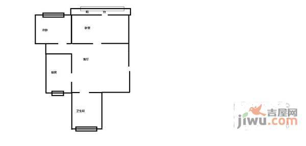 青塔东里10号院2室1厅1卫73㎡户型图