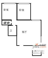 京铁家园一区2室1厅1卫215㎡户型图