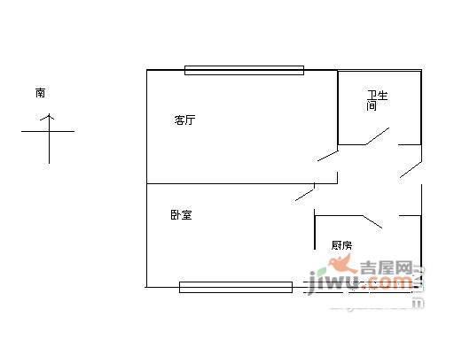 开阳里1室1厅1卫70㎡户型图