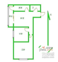 鼎立家园2室1厅1卫106㎡户型图