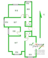 鼎立家园3室1厅2卫126㎡户型图