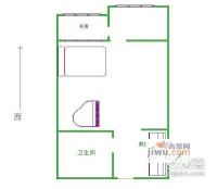 鼎立家园1室1厅1卫60㎡户型图