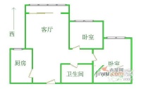 鼎立家园2室2厅1卫104㎡户型图