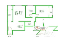 鼎立家园3室1厅1卫126㎡户型图