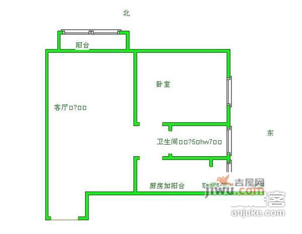 新村小区1室1厅1卫户型图