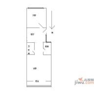 青塔西里4号院2室1厅1卫60㎡户型图