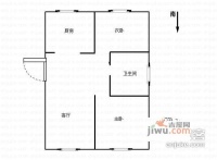 青塔西里2室2厅1卫60㎡户型图