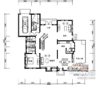 北京国际花园5室3厅3卫400㎡户型图