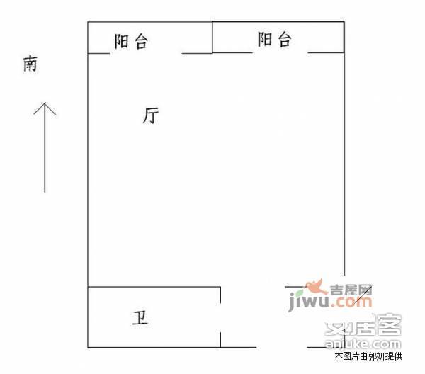 天下儒寓1室1厅1卫70㎡户型图