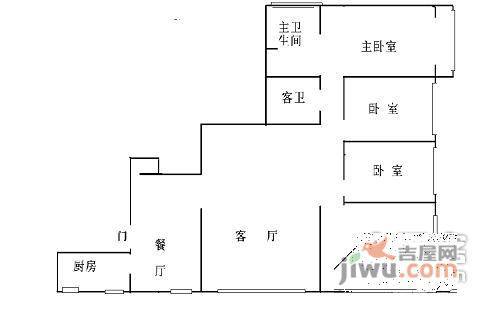 怡海花园富润园4室2厅2卫258㎡户型图