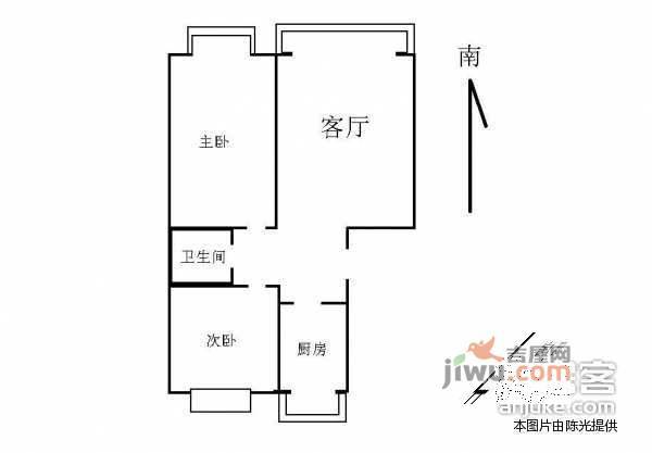 富锦嘉园2室1厅1卫122㎡户型图