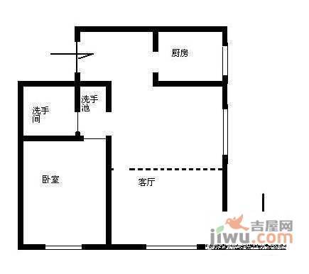 金兴苑1室1厅1卫70㎡户型图