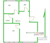 万润风景2室1厅1卫96㎡户型图