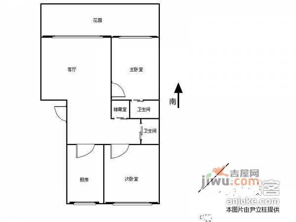 城市印象2室2厅2卫115㎡户型图