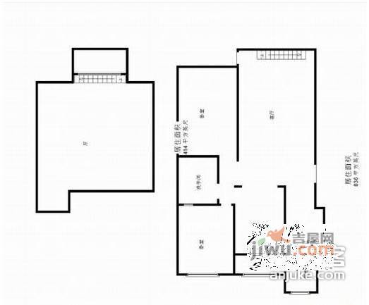 玺盟苑3室2厅2卫户型图