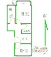 马家堡嘉园2室1厅1卫65㎡户型图