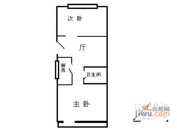 司达小区2室1厅1卫120㎡户型图