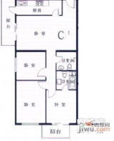 明日嘉园3室2厅2卫155㎡户型图