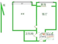 南顶村1室1厅1卫50㎡户型图