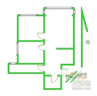 康泽园2室2厅1卫106㎡户型图