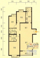 珠江骏景北区3室2厅2卫189㎡户型图
