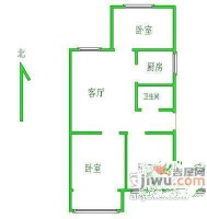 海户西里30号院3室1厅1卫户型图