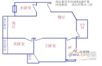 珠江骏景中区3室1厅2卫160㎡户型图