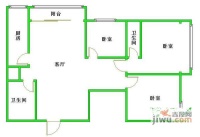 莲香园3室1厅2卫146㎡户型图