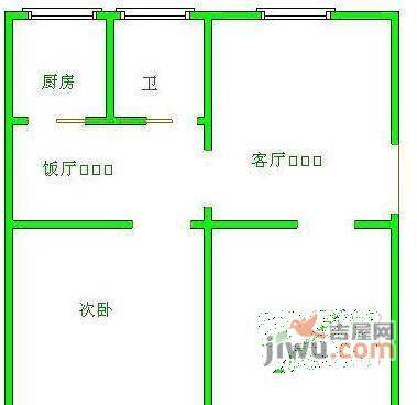 莲馨嘉园2室1厅1卫112㎡户型图