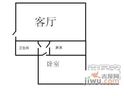 方安苑小区1室1厅1卫户型图