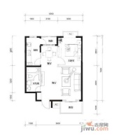 碧桂园1室2厅1卫70㎡户型图