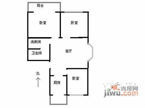 沁馥家园3室2厅2卫128㎡户型图