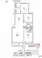 千禧家园2室2厅2卫99㎡户型图