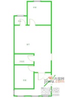 聪慧里小区2室1厅1卫85㎡户型图